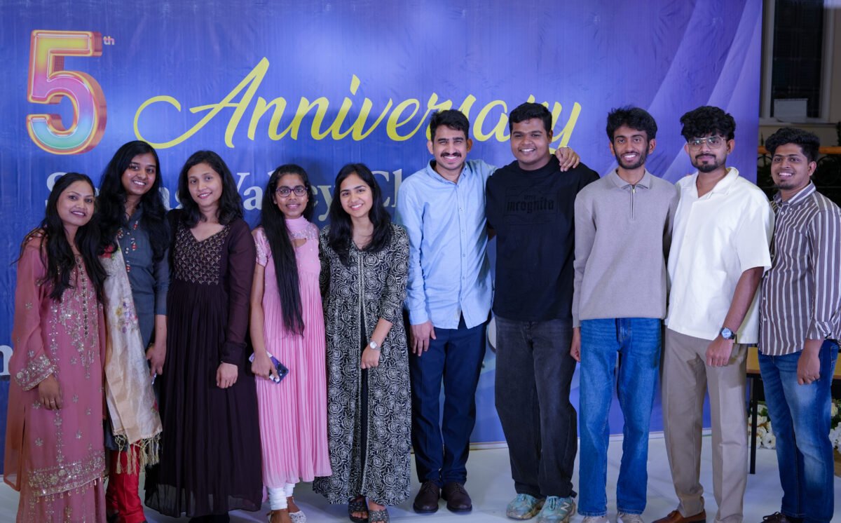 Students and young adults of Spring Valley Church at the 5th anniversary celebration